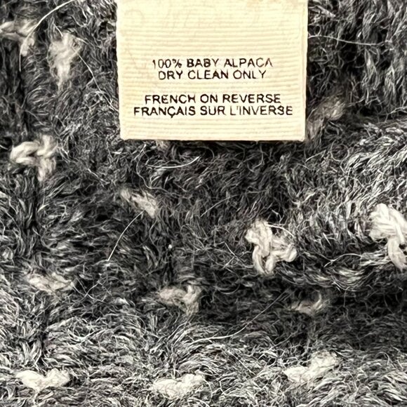 Anthropologie Moth Crochet Boxy V-neck Vest, Gray, S - Picture 5 of 12